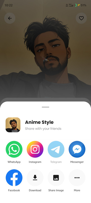 CinePrompt Share & Download screenshot slot
