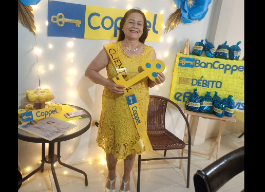 Señora arma cumpleaños con temática de Coppel y así se vivió la fiesta