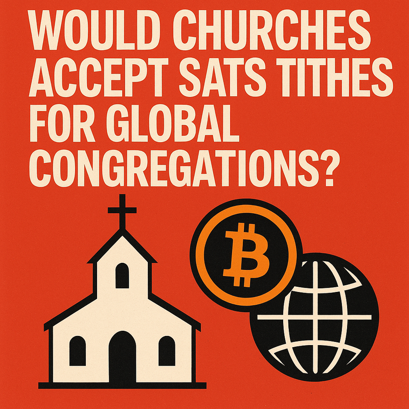Would churches accept sats tithes for global congregations?