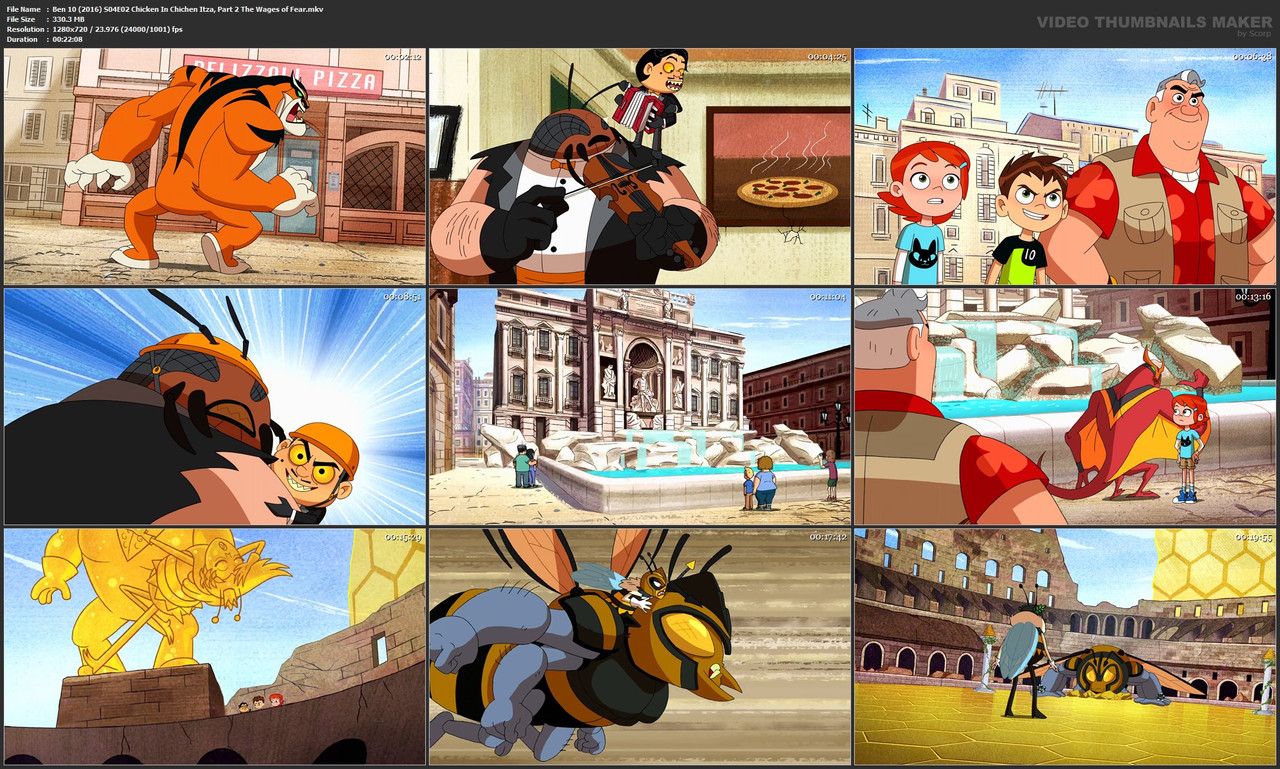 Ben 10 (2016) S04E02 Chicken In Chichen Itza, Part 2 The Wages of Fear.mkv