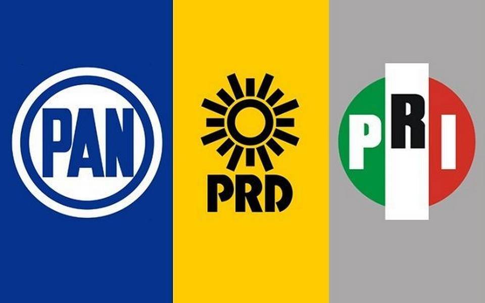 Coalición del PRI, PAN y PRD estará en cuatro estados para elecciones de 2022