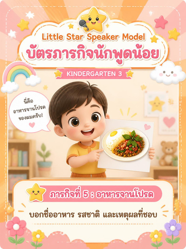Professional early childhood education mission card for kindergarten 3 A6 portrait format Top sect