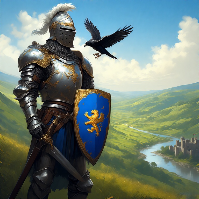 A-medieval-knight-in-shining-a-18