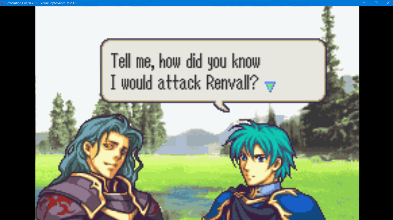 2024-02-22 21_20_32-Restoration Queen v1-1 - VisualBoyAdvance-M 2.1.8