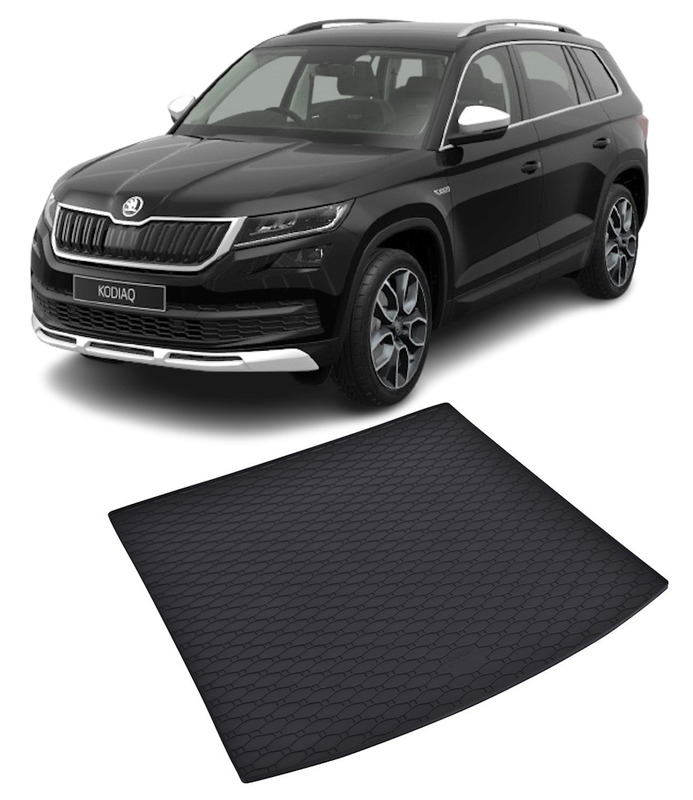 Tavita auto SKODA Kodiaq 2017-prezent, protectie portbagaj, Cri-Flo, din cauciuc 100%, compatibil cu autoturismul SKODA Kodiaq
