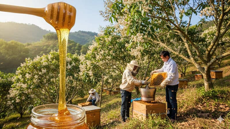 Mùa mật ong nhãn có chất lượng mật ong cao nhất