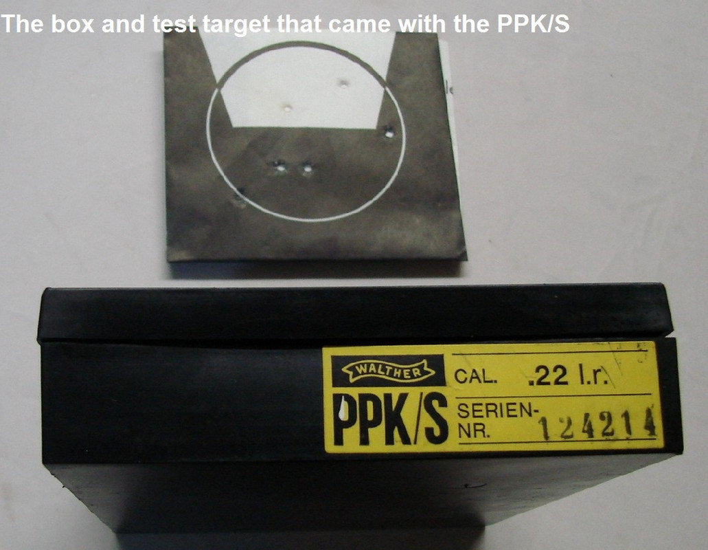 Label on PPKS box and test target