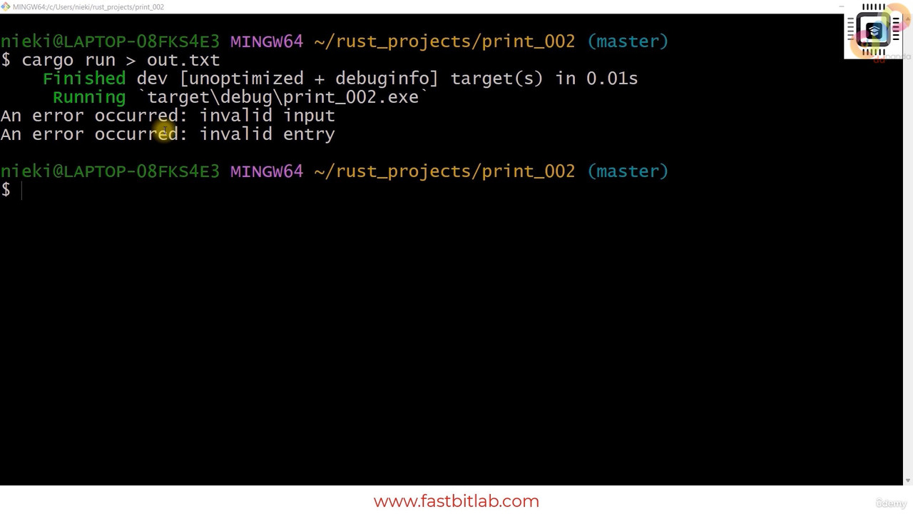 5 Print related macros in Rust 0003 screenshot