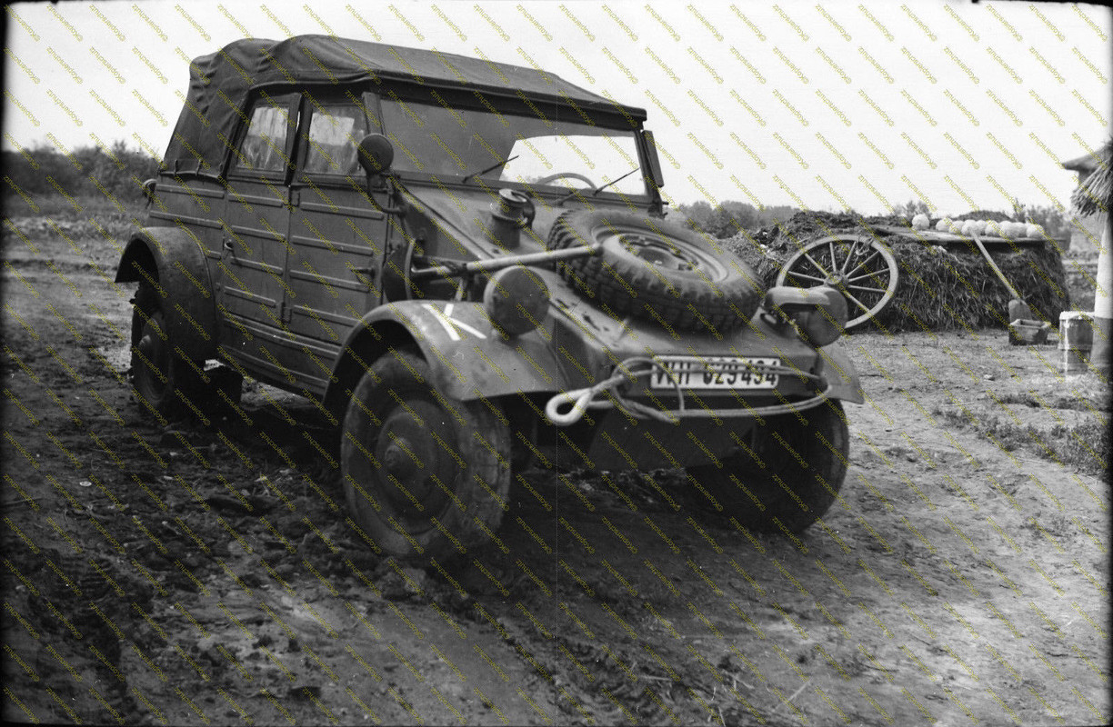 VW Typ 82 Kübelwagen, Nahaufnahme, Russland,