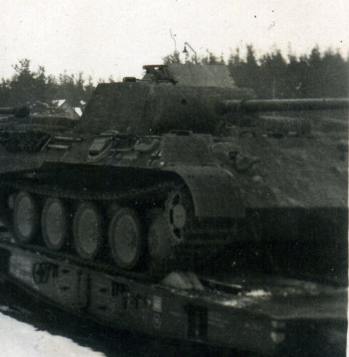 Foto WH Panzer V Panther Eisenbahntransport für Russland SdKfz 171.