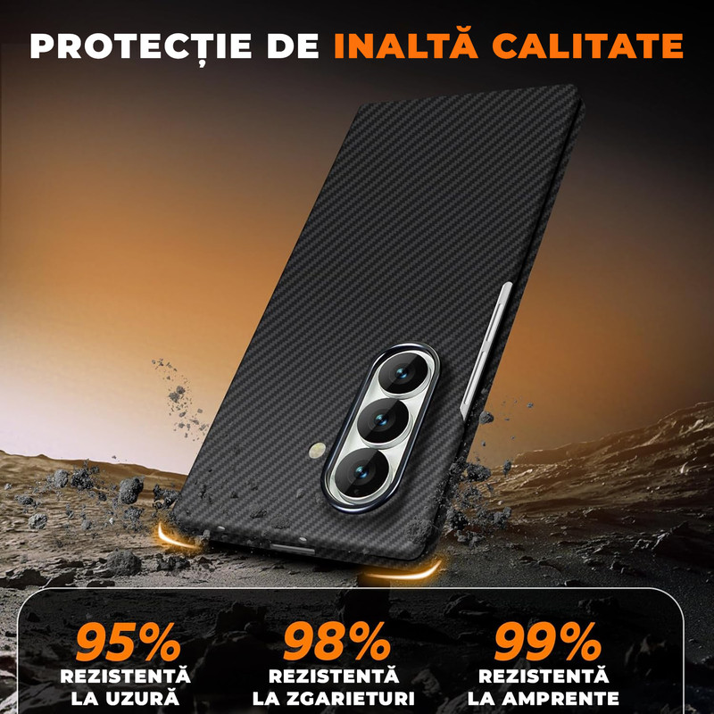 Husa pentru Samsung Z Fold 7 din fibra de aramida/kevlar Daden®, Magsafe intergrat, Protectie Antisoc, Camera Ultra Safe, Negru 7170v SHi7r L AC SL1500 copy