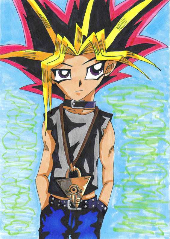 Hình vẽ Atemu (Yami Yugi) bộ YugiOh (vua trò chơi) - Page 3 1_Atemp_211