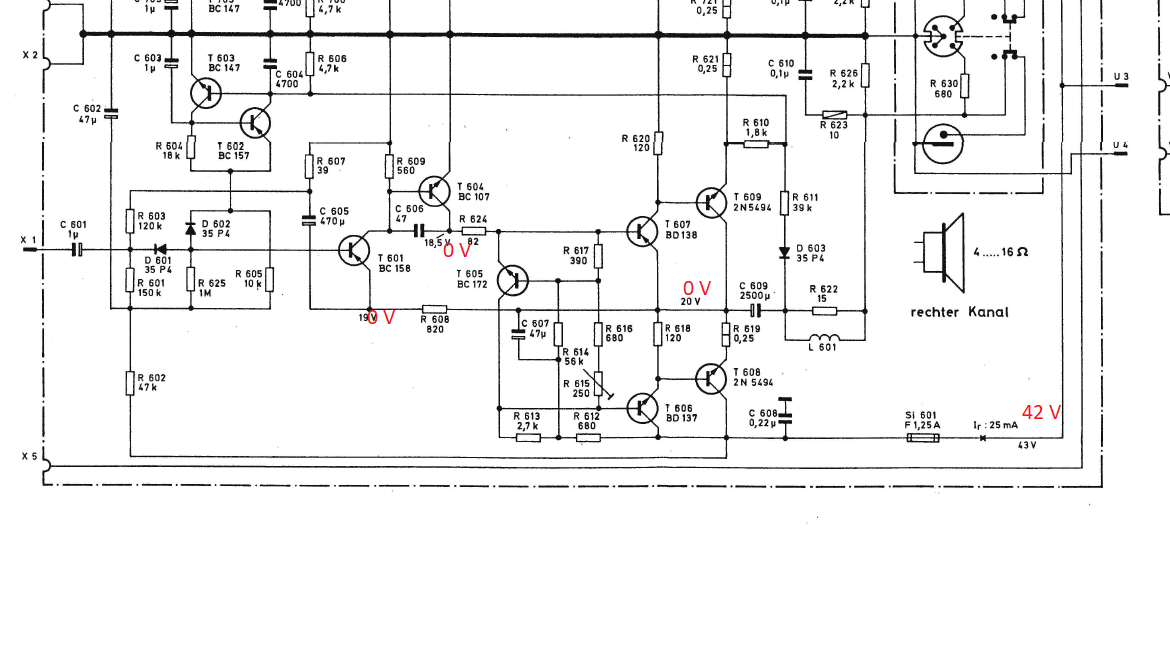 Braun CSV-300: Endstufe macht keinen Mucks