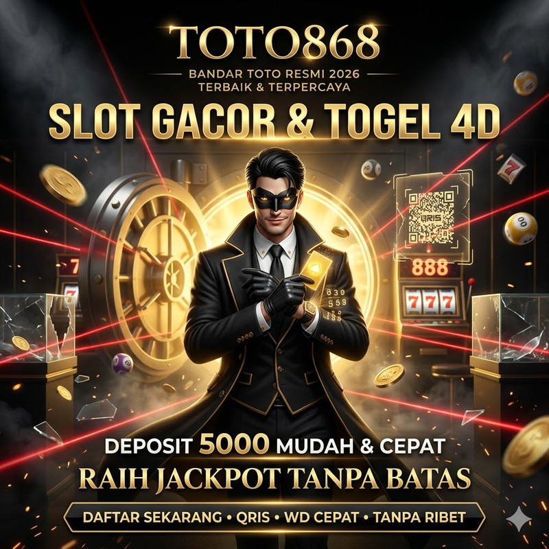TOTO868 : Bandar Toto Resmi Terbaik & Terpercaya 2026 dengan Togel Online dan Slot Gacor 4D Deposit 5000
 image 1