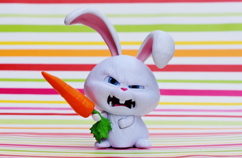 hare evil snowball film character pets funny cute animal 519499