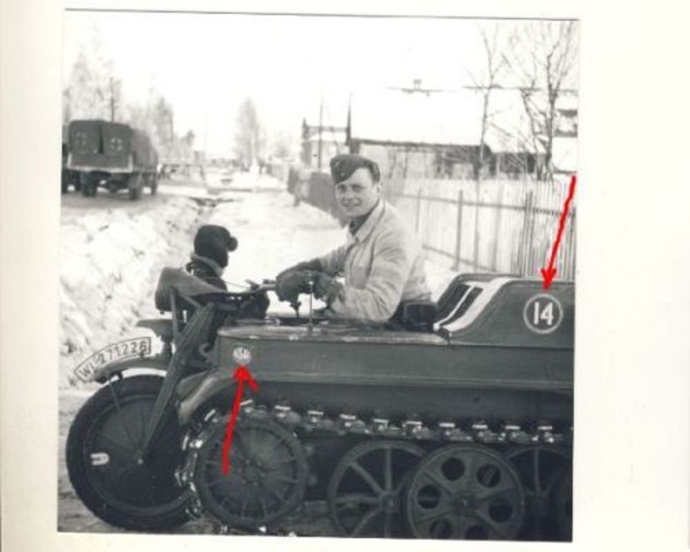 Foto Luftwaffe - FALLSCHIRMJÄGER - NSU Kettenkra