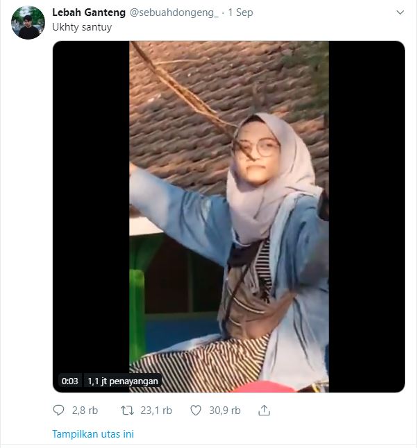 Viral Video Ukhti Santuy  Asyik Joget Ini Sosok 