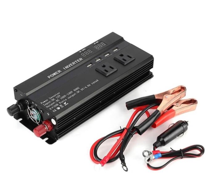 Convertidor inversor de 12v a 110v de 6000W.