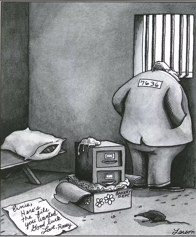 a prisoner is angry about his file