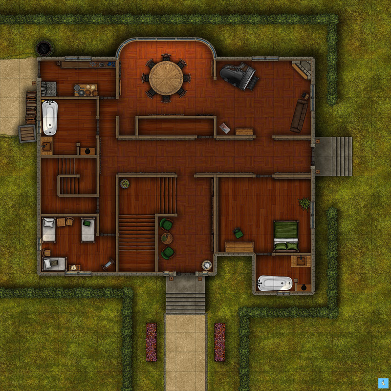 Narikopolus Manor 20x20 Ground grid lights