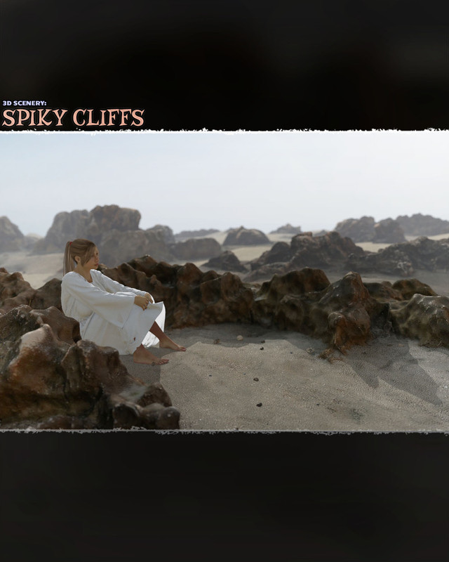 3D Scenery: Spiky Cliffs 3D Scenery: Spiky Cliffs