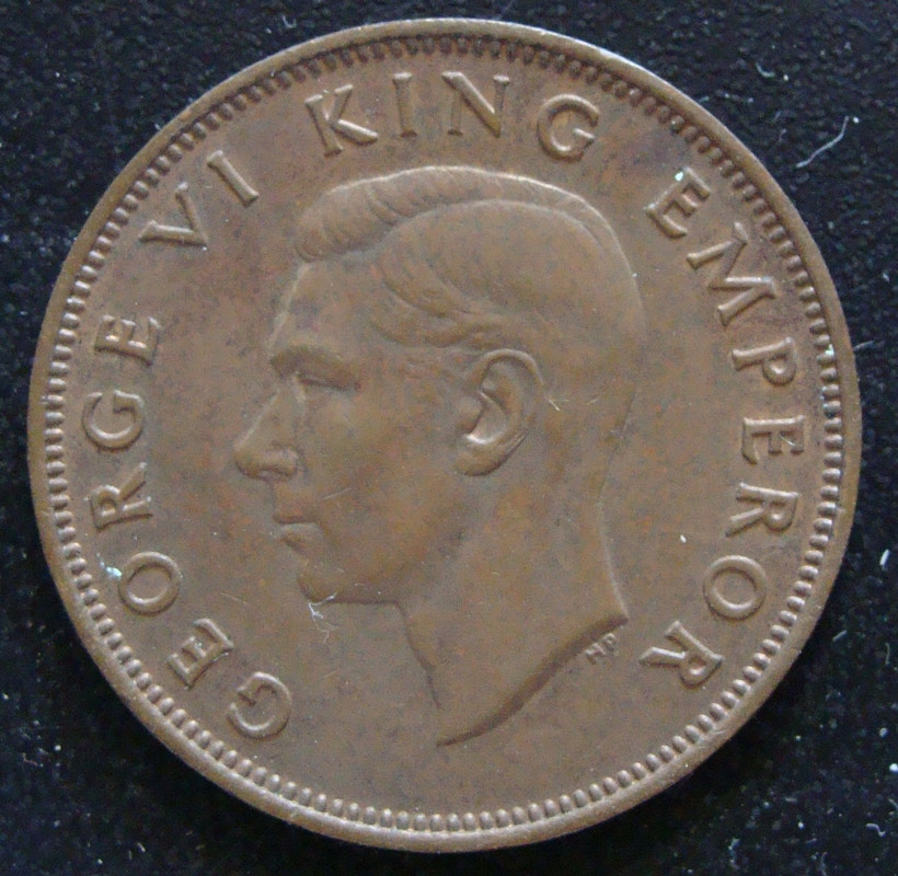 1/2 Penique. Nueva Zelanda (1947) NZL-0-5-Penique-1947-anv