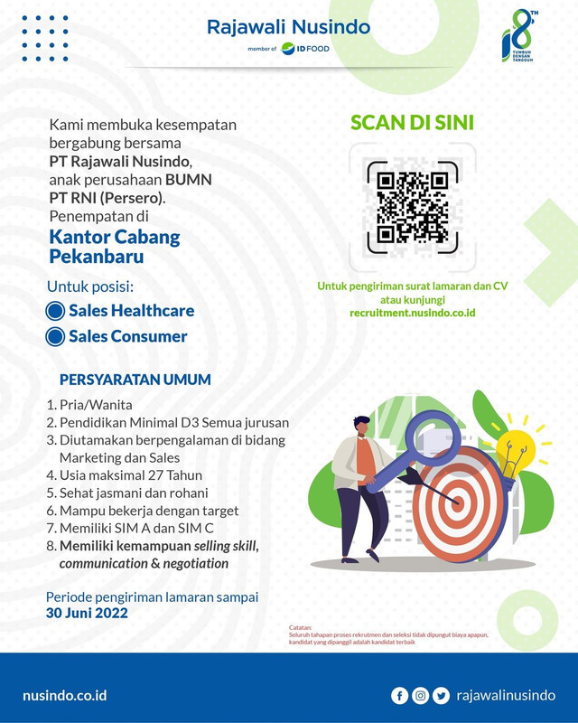 Lowongan kerja BUMN, PT Rajawali Nusindo