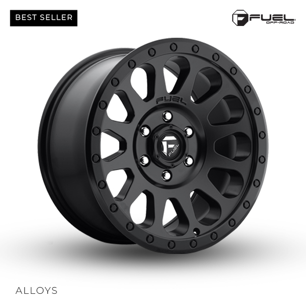 FUEL VECTOR OFF-ROAD WHEELS 18” BLACK FOR SUV & 4X4 VEHICLES (SET OF 5)