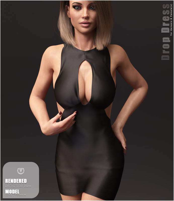 Drop Dress for Genesis 8 Females