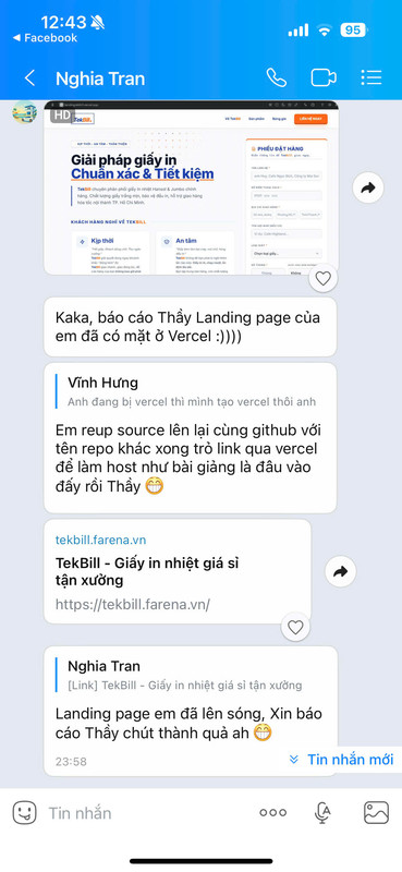 Phản hồi học viên