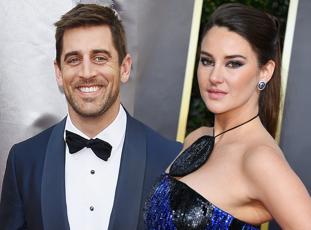 Shailene Woodley and Aaron Rodgers