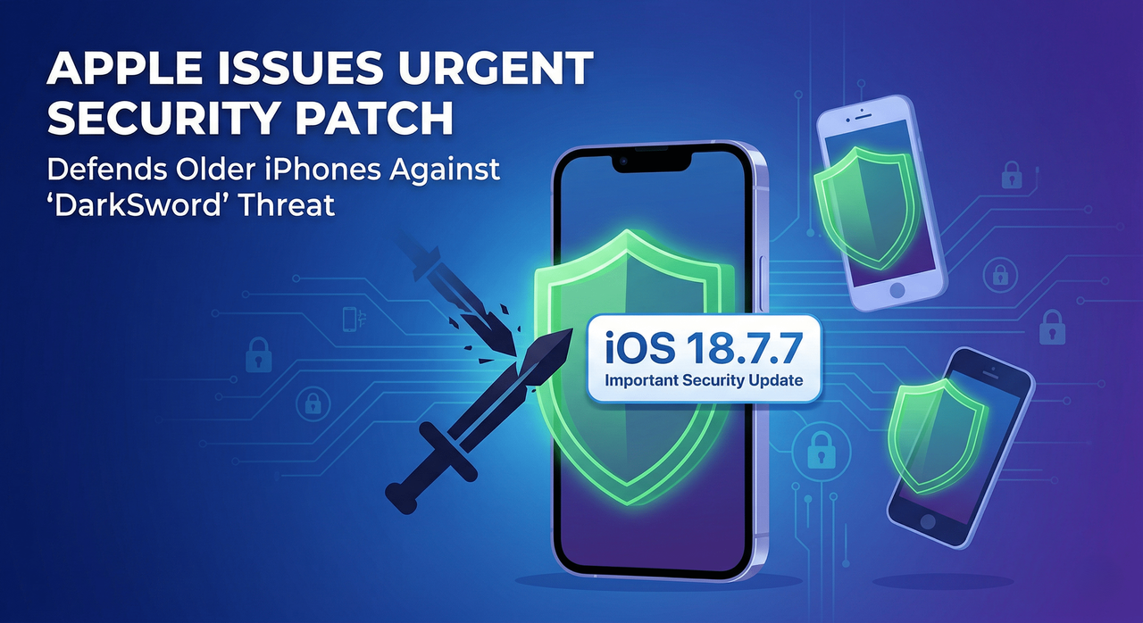 Apple Issues Urgent Security Patch: How iOS 18.7.7 Protects Against the "DarkSword" Threat