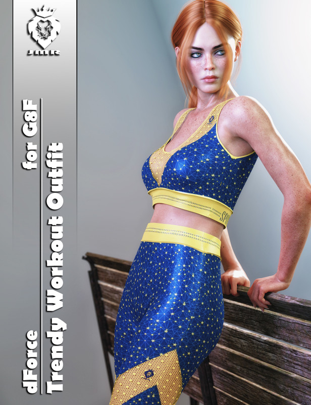 JMR dForce Trendy Workout Outfit for G8F JMR dForce Trendy Workout Outfit for G8F