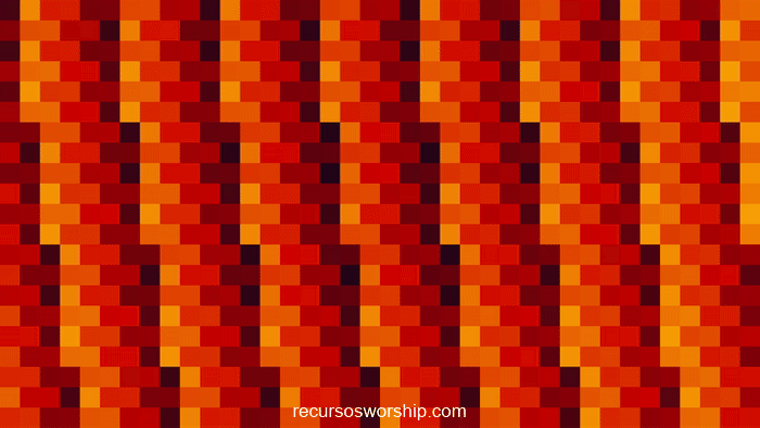 loop vj mosaico rojo amarillo
