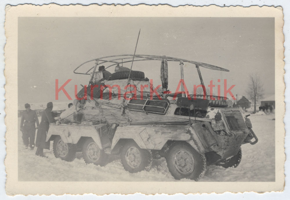 Foto Wehrmacht Panzer Spähwagen 261 262 8 Rad Russland Winter ca