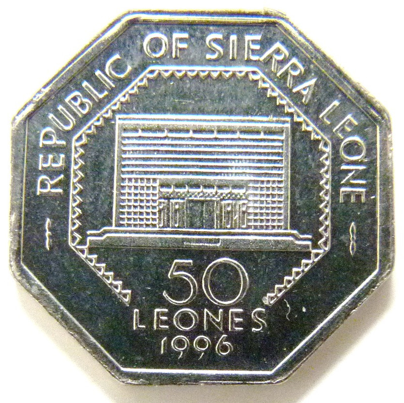 50 Leones. Sierra Leona. 1996 LEO-50-Leones-Henry-Lightfoot-Boston-anv