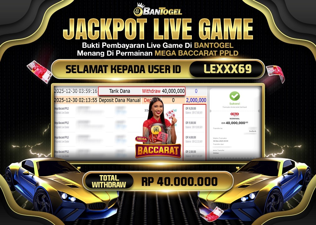 BUKTI JACKPOT LUNAS BANTOGEL