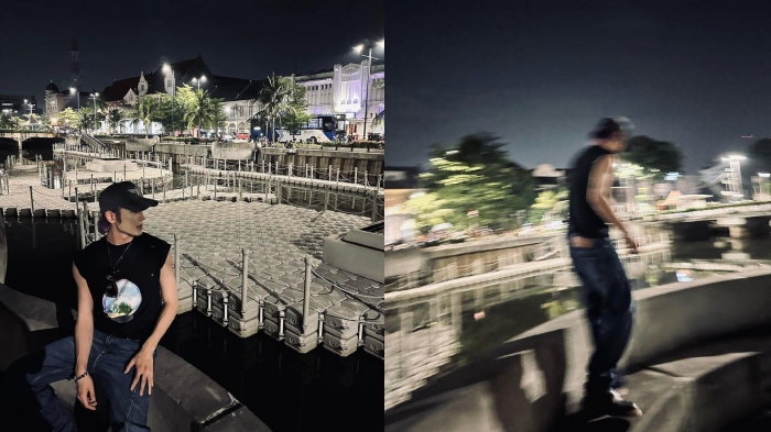 Potret keseruan Taeyong saat liburan singkat di Jakarta, sempat kunjungi kawasan wisata Kota Tua dan Kulineran bareng Jerome Polin.