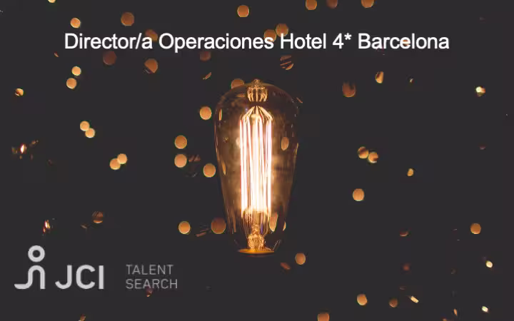 Director/a de Operaciones Hotel 4* en Barcelona 