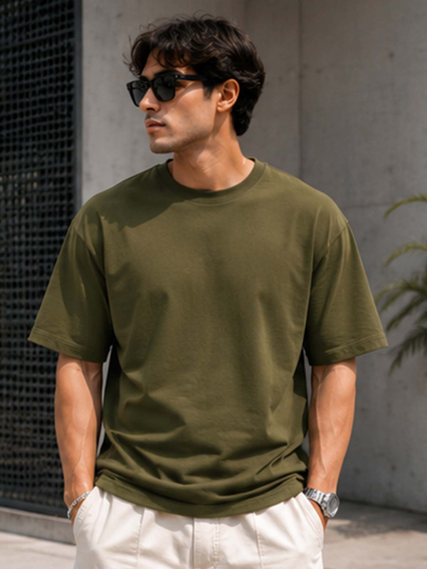 Print 9 Olive Green Front