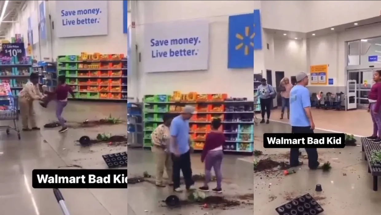 Niña descontrolada ataca a su abuela en Walmart: ¡imágenes que indignan y generan debate!