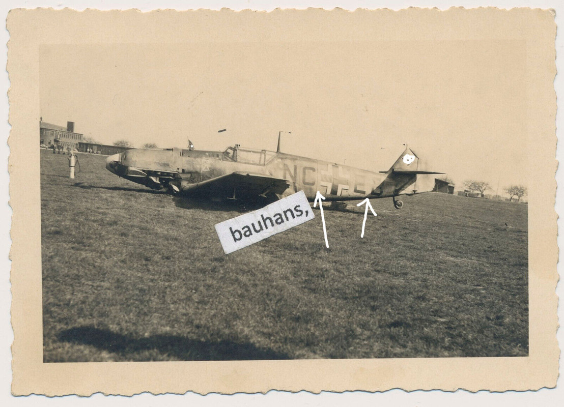 Flugzeug Messerschmitt Bf 109 Kennung (3517a)
