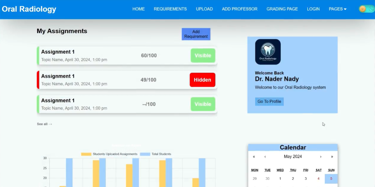 Oral Radiology feature 6 screenshot - Web project