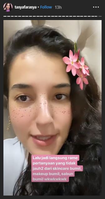 Tasya Farasya membagikan kabar dirinya sedang hamil.