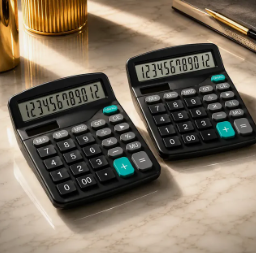 Kit 2 Calculadora De Mesa