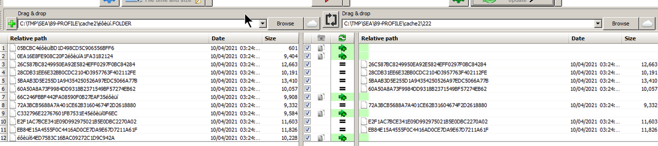 FreeFileSync 11.14 handles éôèüí