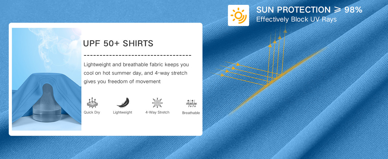 Men's UPF Hoodie Shirt Front View