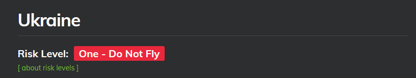 Ucrania Nivel de riesgo: Uno - No volar! - Vuelos a o desde Ucrania - Foro Rusia, Bálticos y ex-URSS