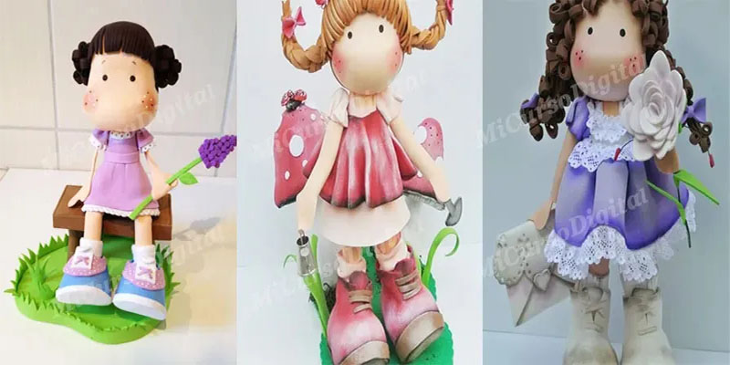Molde Para fomi cara muñeca fofucha magnolia pequeña molde para 