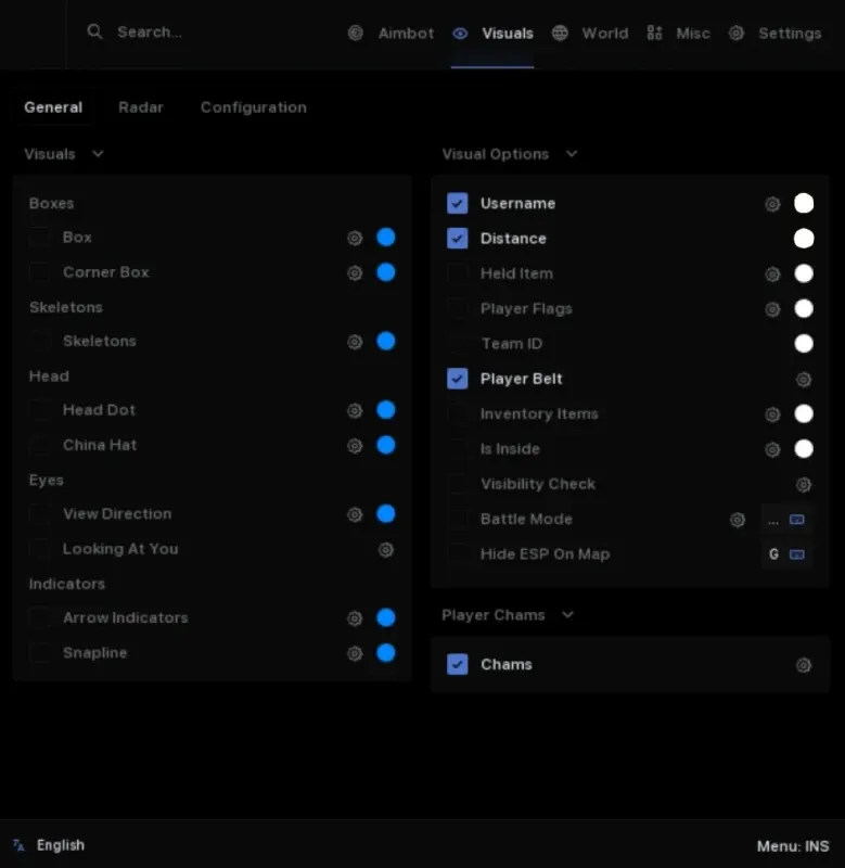 Iconic Menu Interface